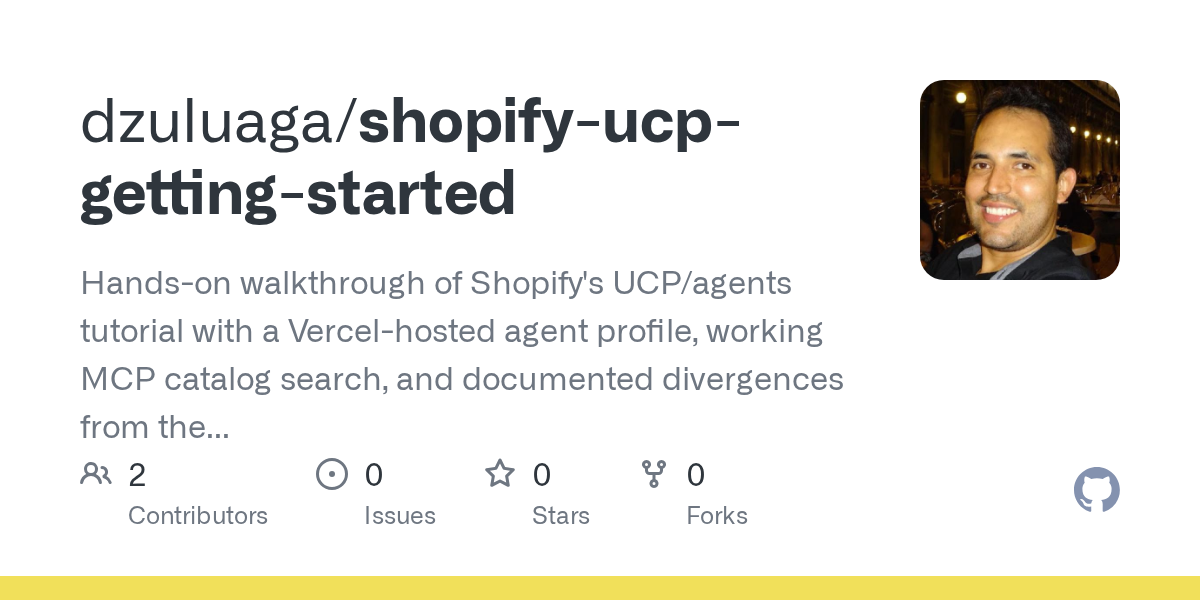 Shopify UCP getting started